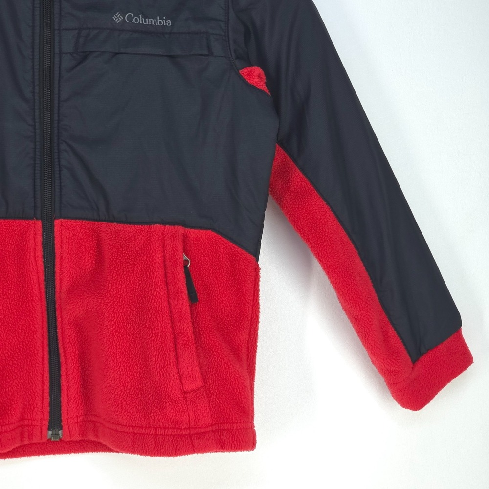 Columbia Steens Mt II Overlay Fleece Jacket Boys Small (8) Full Zip Cozy Warm - Picture 14 of 16